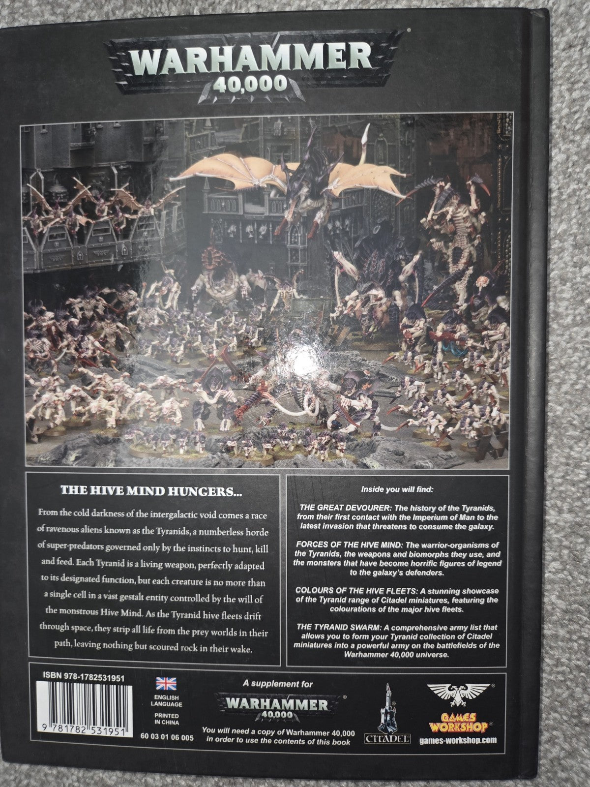 Warhammer 40K Codex Tyranids Hardcover Book 9th Edition1