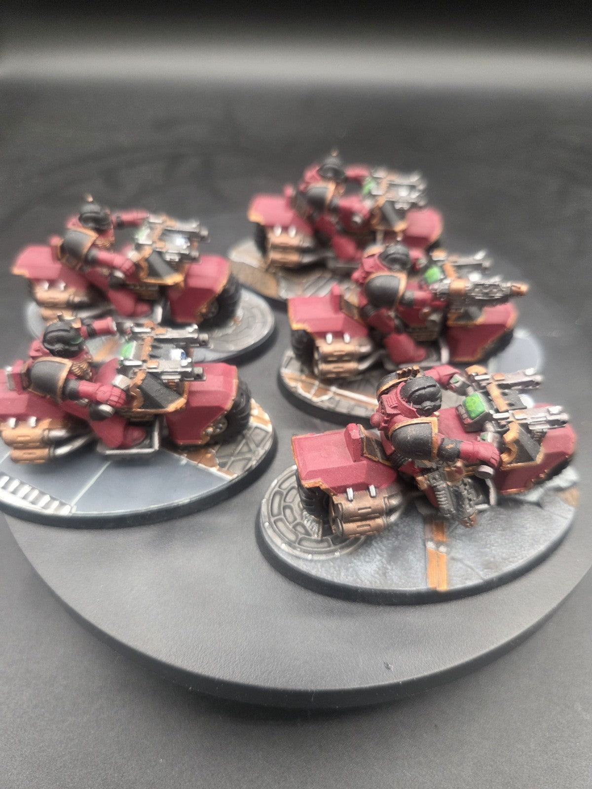 BLOOD ANGELS 5 Scout Bike Tabletop Ready Warhammer 40K 4