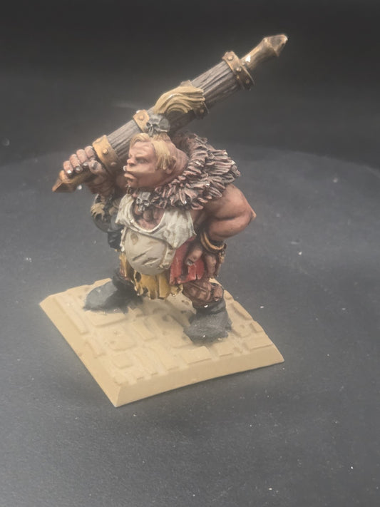 Warhammer AoS Ogor Mawtribes FEMALE OGRE MANEATER OOP metal Well Painted ***RARE1
