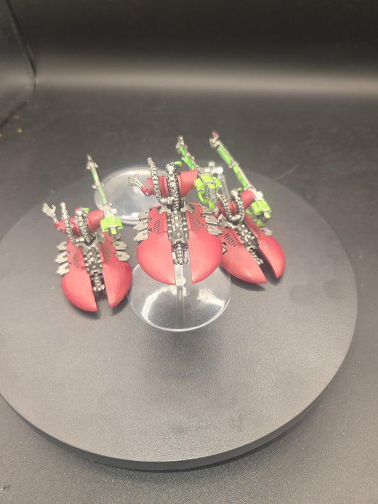 Warhammer 40k Necrons Tabletop Ready Painted Lokhust Destroyers 228-121