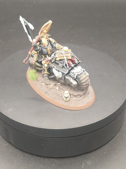 Primaris Chaplain on Bike Well painted Kitbashed DA Ravenwing 0