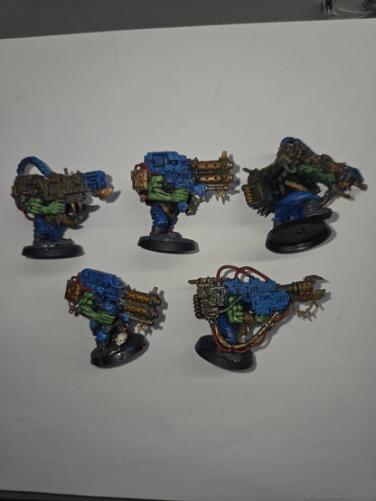 Orks  Lootas x5  Nicely Painted & Ready for Battle 0