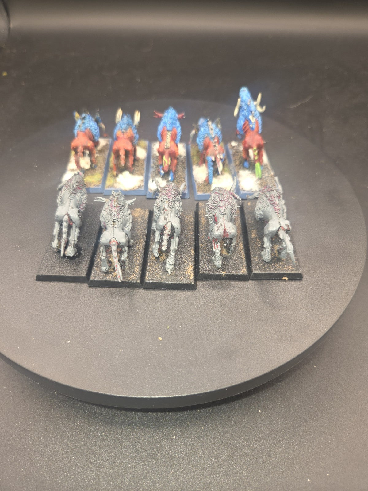 10 CHAOS WARHOUNDS WARHAMMER AGE OF SIGMAR SLAVES TO DARKNESS Tabletop Ready2