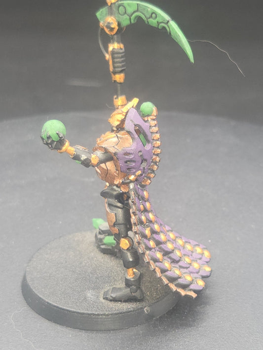 Necron Overlord with Resurrection Orb + Voidscythe - Warhammer 40K  well painted1