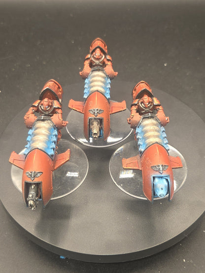 ForgeWorld resin 30k Blood Angels Scimitar Jetbike Squadron Pack Well painted0