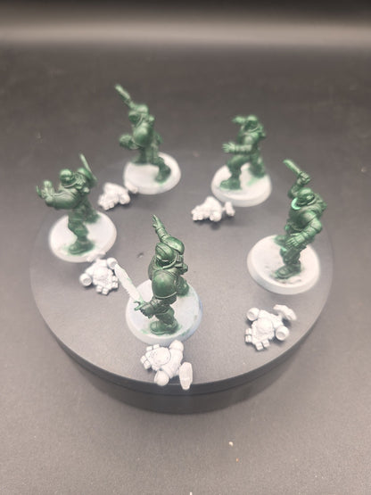 5x Scouts Space marine primaris with incursor backpacks1