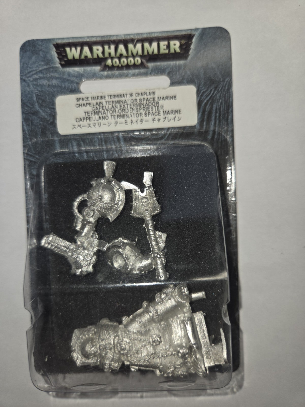 Warhammer 40k Space Marine Terminator Chaplain 48-44 Metal NIB OOP0