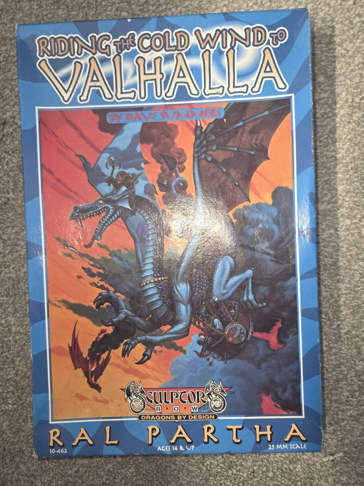 Ral Partha 25mm Riding the Cold Wind of Valhalla Dragon Metal Kit 10-462 see des0