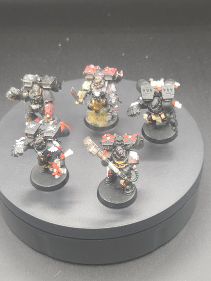 BLOOD ANGELS x5 Death Company With Jump Pack partial paint  Warhammer 40K OOP0
