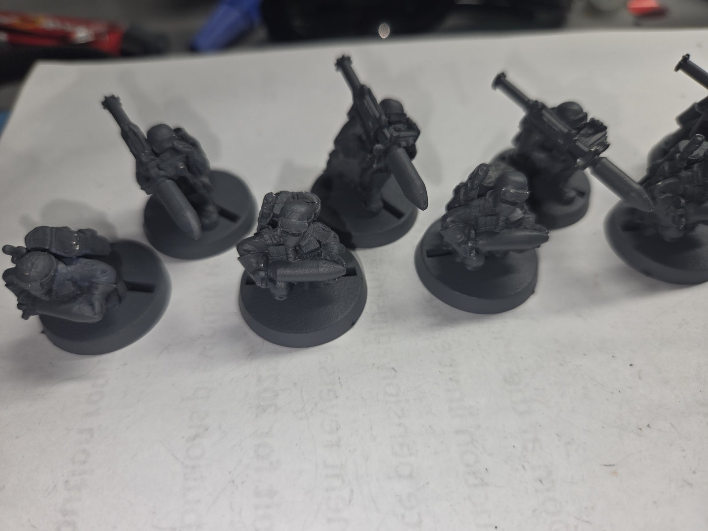 x5+ Steel Legion Missile Launcher Heavy Weapons Team Metal Warhammer 40K see des2