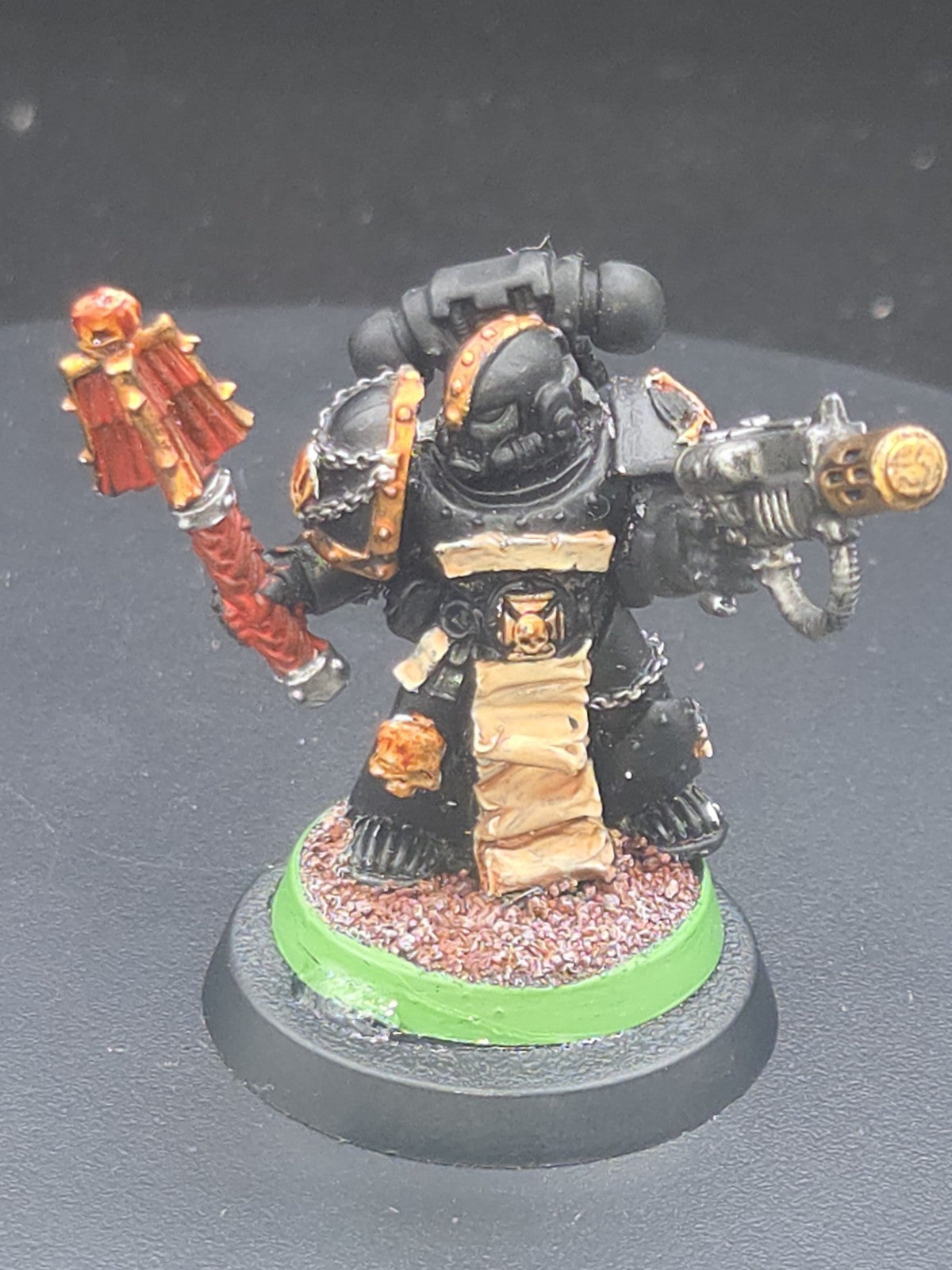 Warhammer 40k Metal Space Marine Chaplain  painted 0