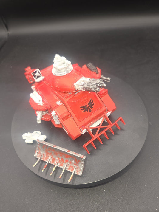 Warhammer 40k Blood Angels Baal Predator Tank 2nd Edition 1998 Metal Some paint0