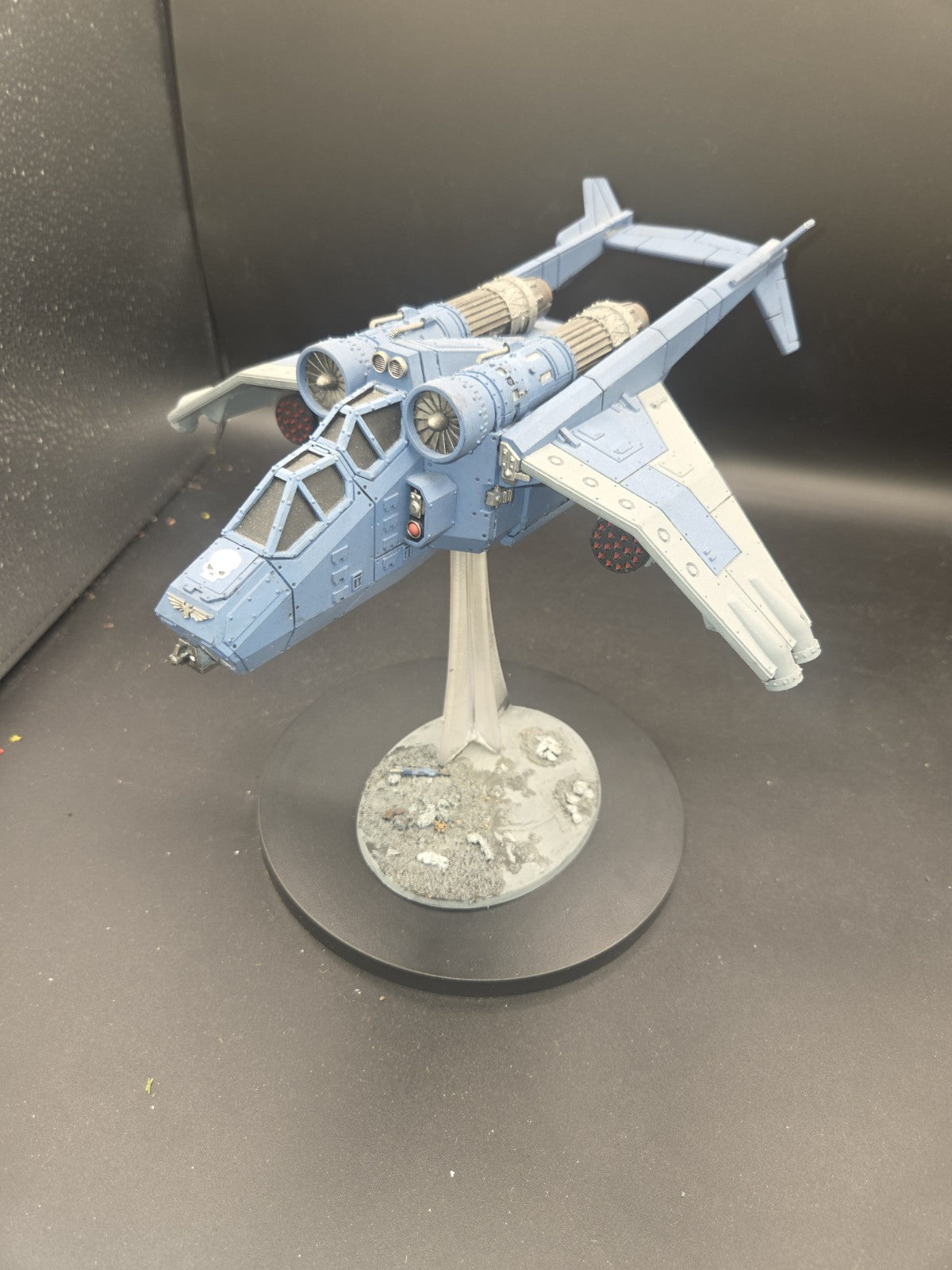 ASTRA MILITARUM Valkyrie WELL PAINTED Warhammer 40K stand magnetized 0