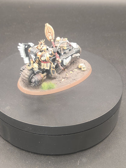 Primaris Chaplain on Bike Well painted Kitbashed DA Ravenwing 3