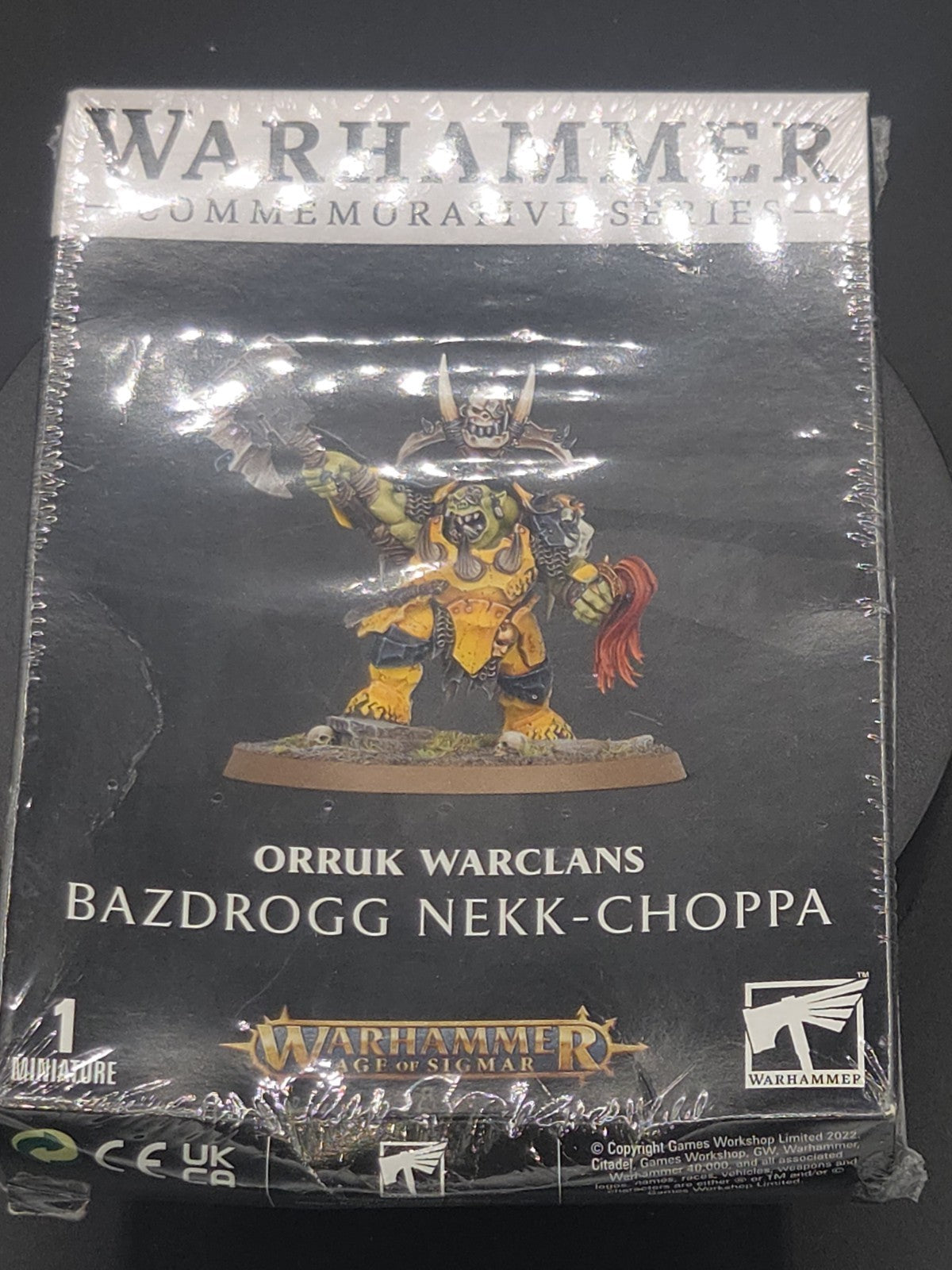 NiB Sealed Warhammer Age of Sigmar Orruk Warclans Bazdrogg Nekk-choppa0