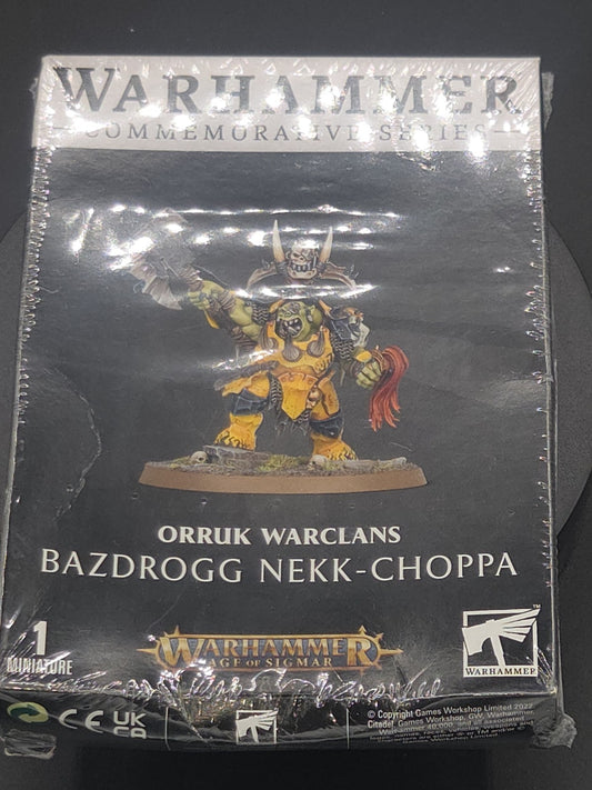 NiB Sealed Warhammer Age of Sigmar Orruk Warclans Bazdrogg Nekk-choppa0