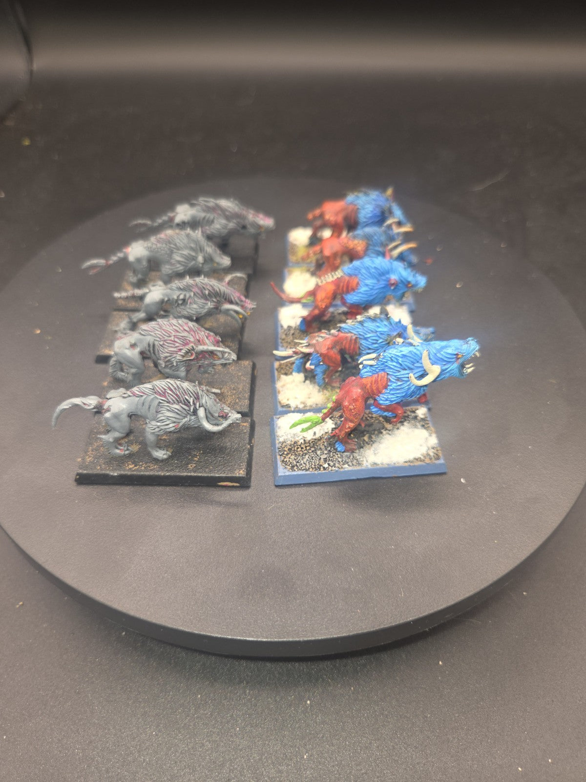 10 CHAOS WARHOUNDS WARHAMMER AGE OF SIGMAR SLAVES TO DARKNESS Tabletop Ready3