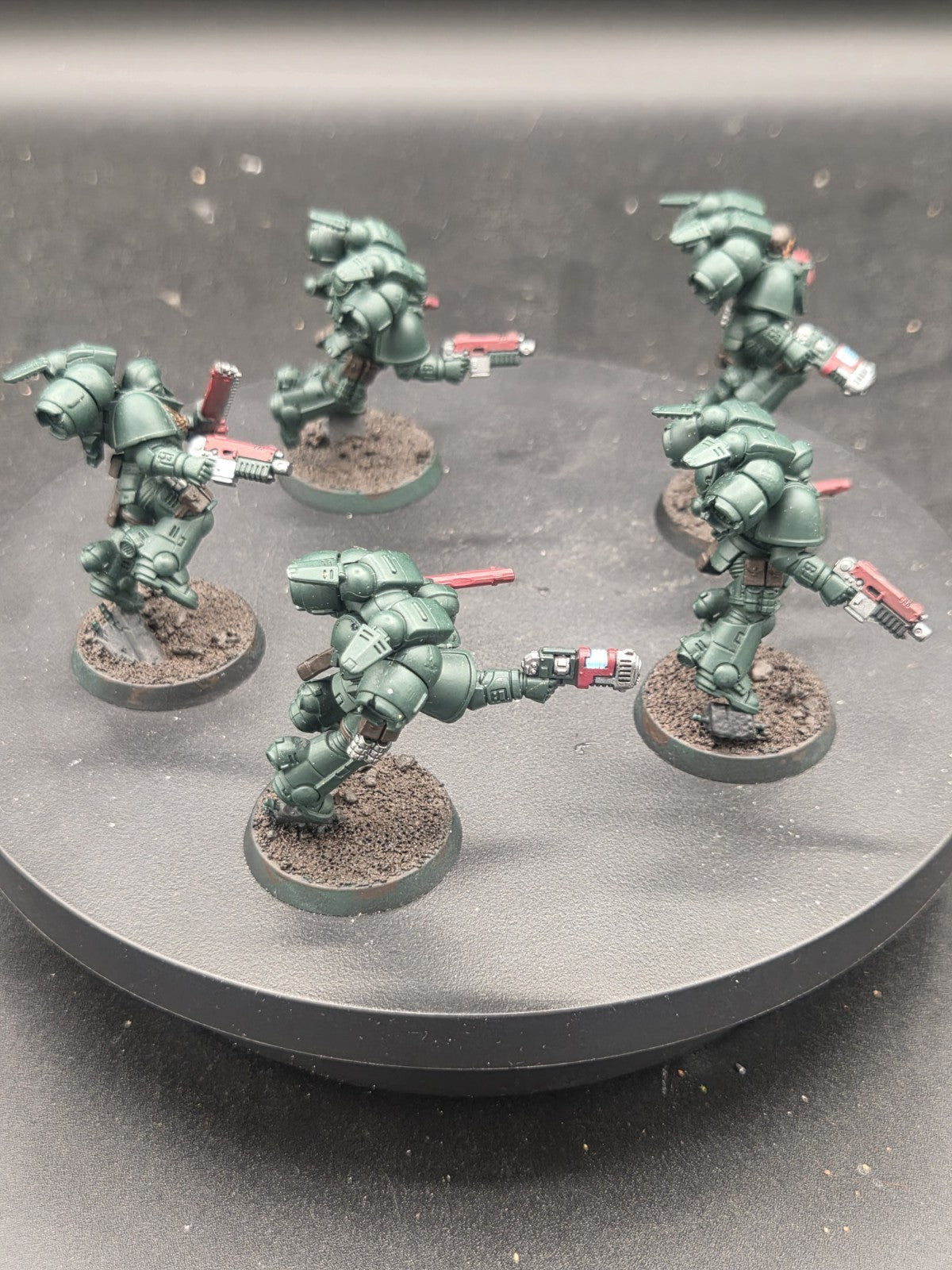 Warhammer 40K Space Marine Dark Angels Jump Pack intercessors x5 Tabletop Ready3