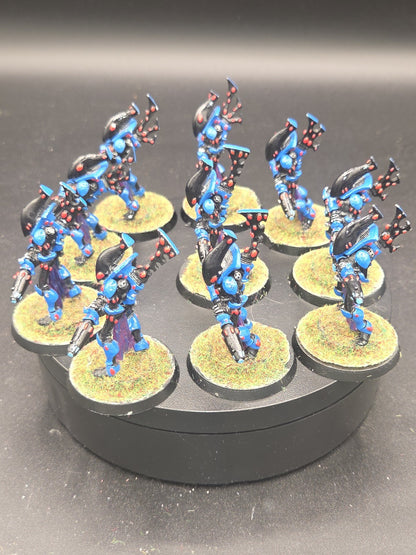 Warhammer 40k Aeldari - Eldar Wraithguard x 10 - Metal OOP Well Painted1