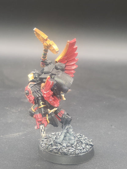 Warhammer 40k Blood Angels Chaplain With Jump Pack Tabletop Ready 1