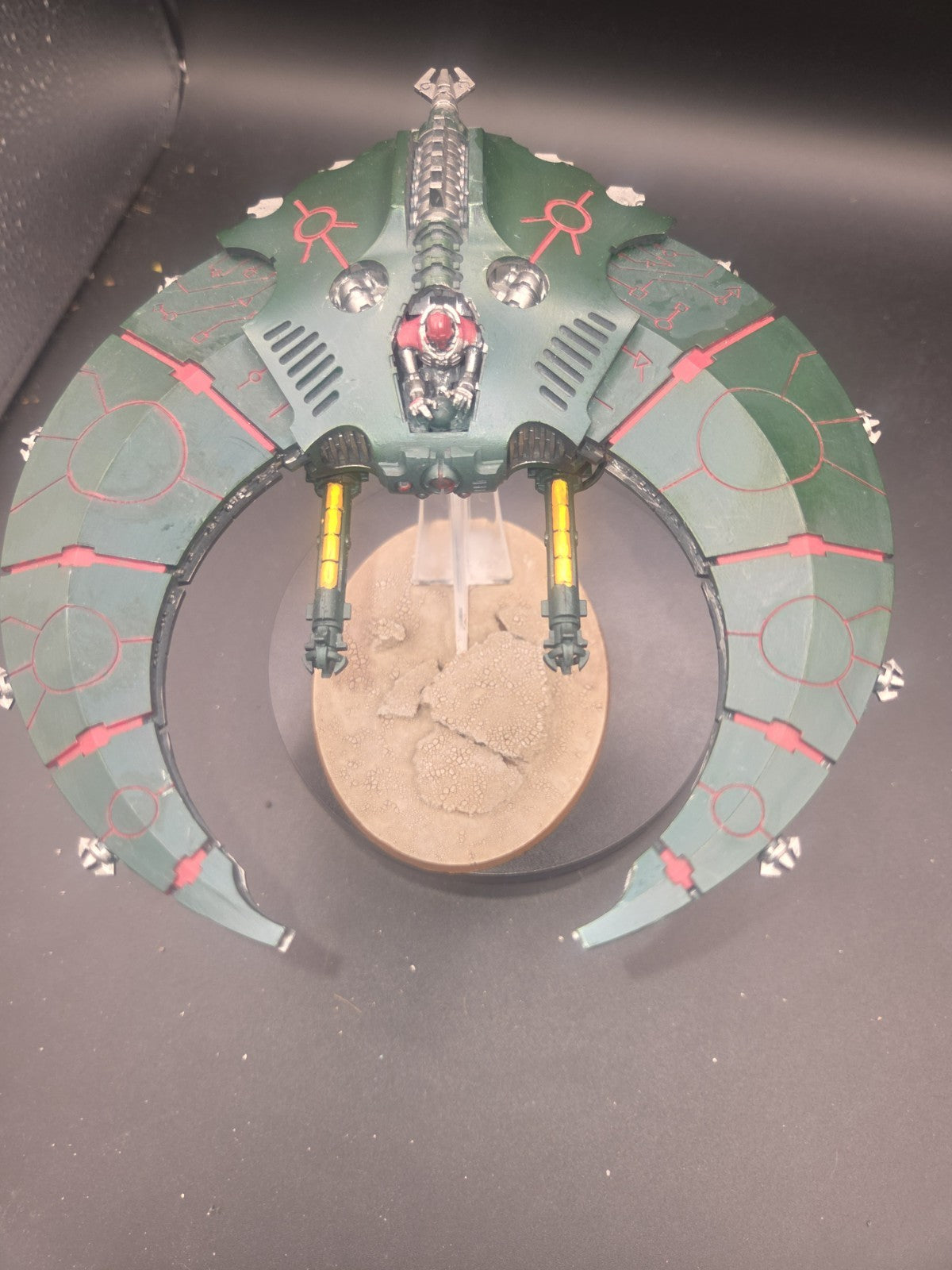 Warhammer 40k - Necron Night Scythe well built ready for paint1