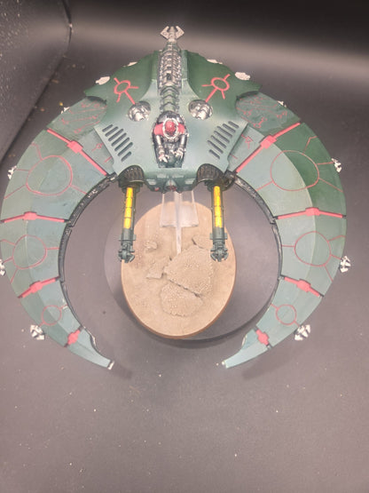 Warhammer 40k - Necron Night Scythe well built ready for paint1