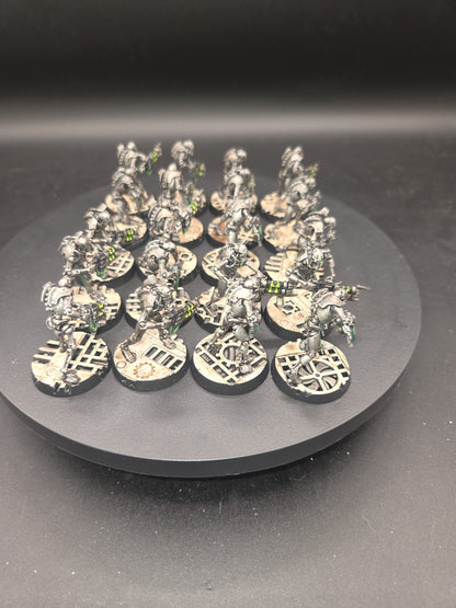 Pro Painted Warhammer 40k Necron Warriors×20  Upgraded bases3