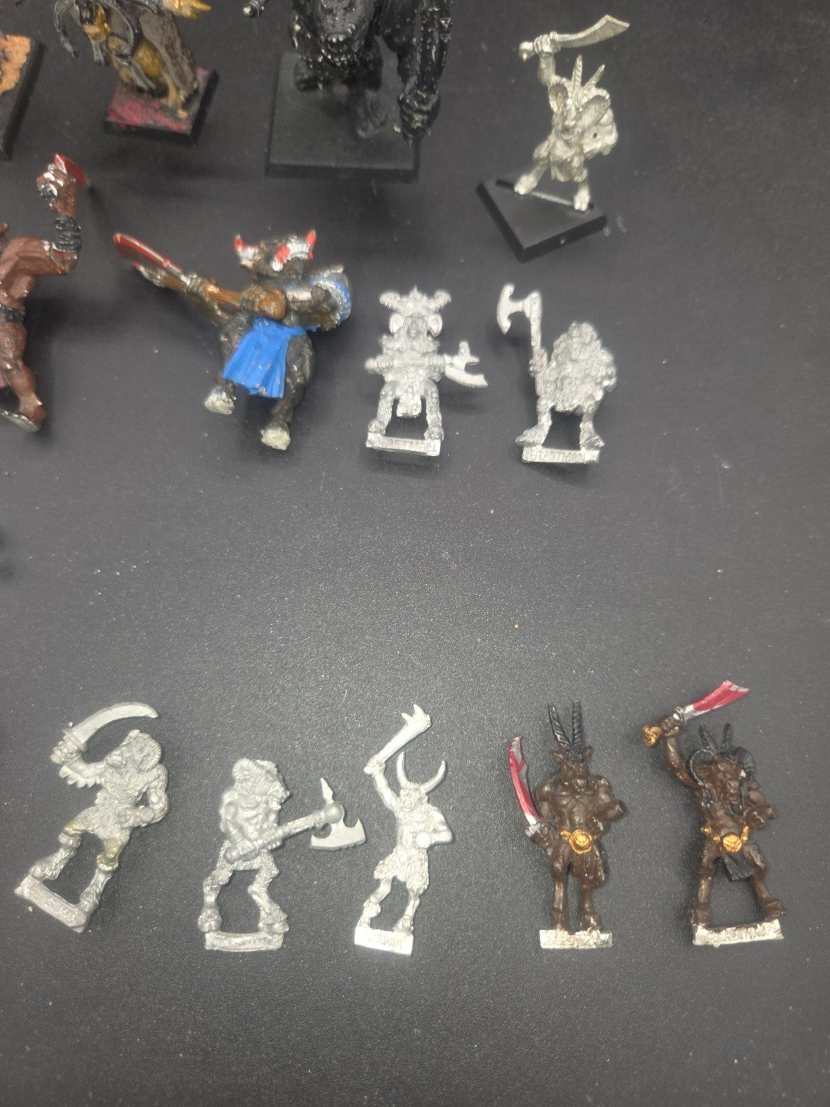 Warhammer Classic Minotaur / Beastman lot w/ Gorthor Chaos Metal OOP Fantasy1