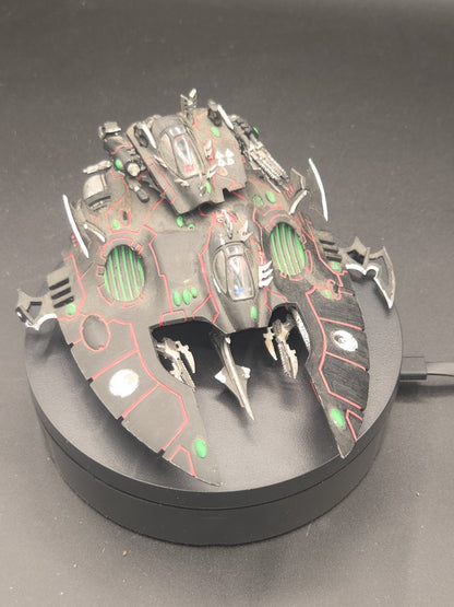 Warhammer 40k Aeldari Wave Serpent kitbashed Drukari. Tabletop painted0
