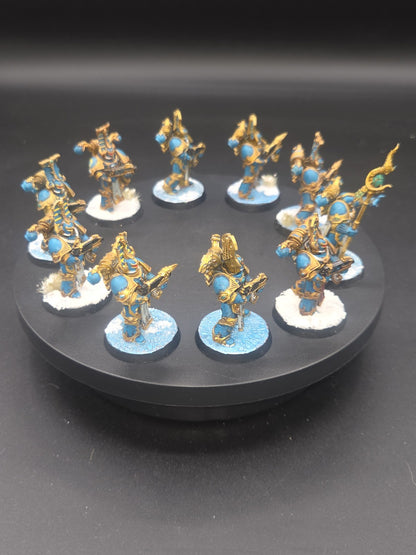 Thousand Sons  10x Rubric Marines - Well Painted & based 4