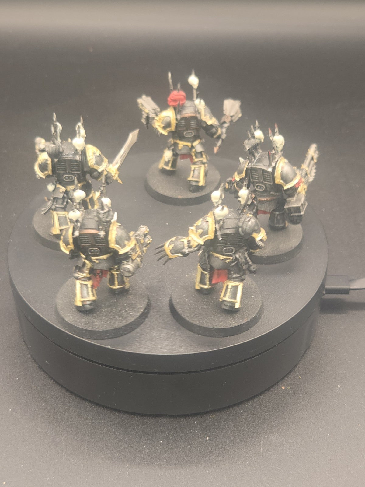 Black Legion Chaos Terminators x5 Tabletop Ready Warhammer 50k CSM painted 2