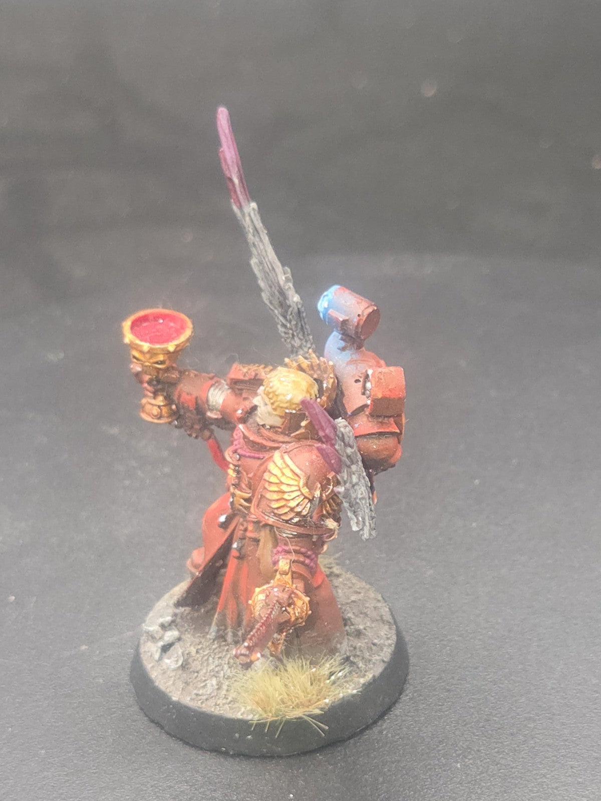 Tabletop Ready Warhammer 40k Blood Angels Sanguinary Priest. Kitbash wings1