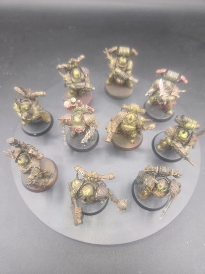 Deathguard Plague Marines x10 - Well Painted #6850 Tabletop Ready 2