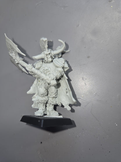 KRELL LORD OF UNDEATH Wight King With Black Axe The Old World finecast RARE0
