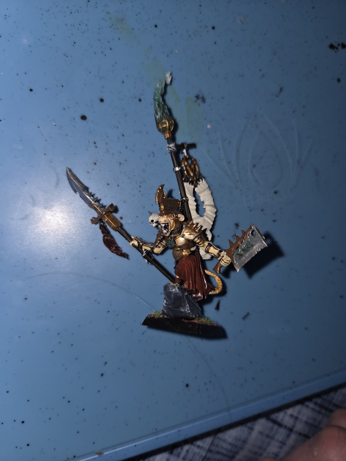 Warhammer Fantasy Aos Skaven Warlord Chieftain OOP Plastic Island of Blood0