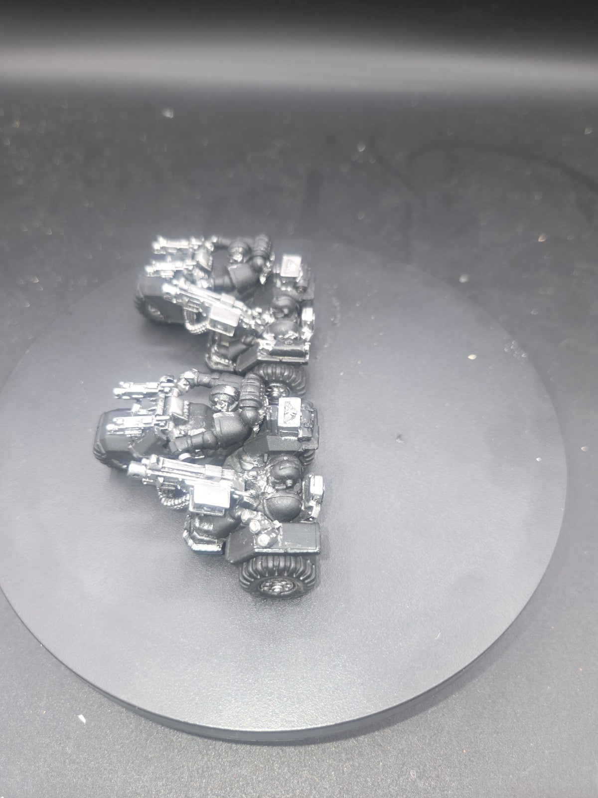 Warhammer 40K Space Marines - Attack Bike x2 oop metal painted1