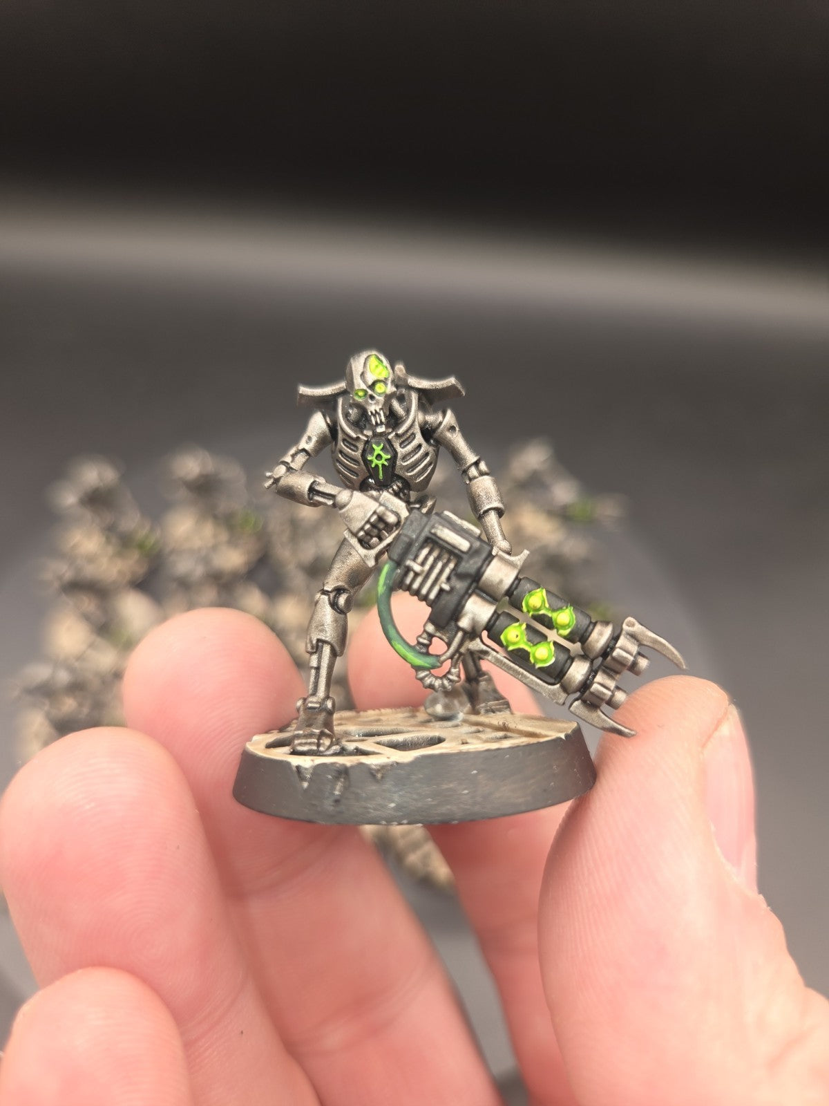 Pro Painted Warhammer 40k Necron Warriors×20  Upgraded bases4