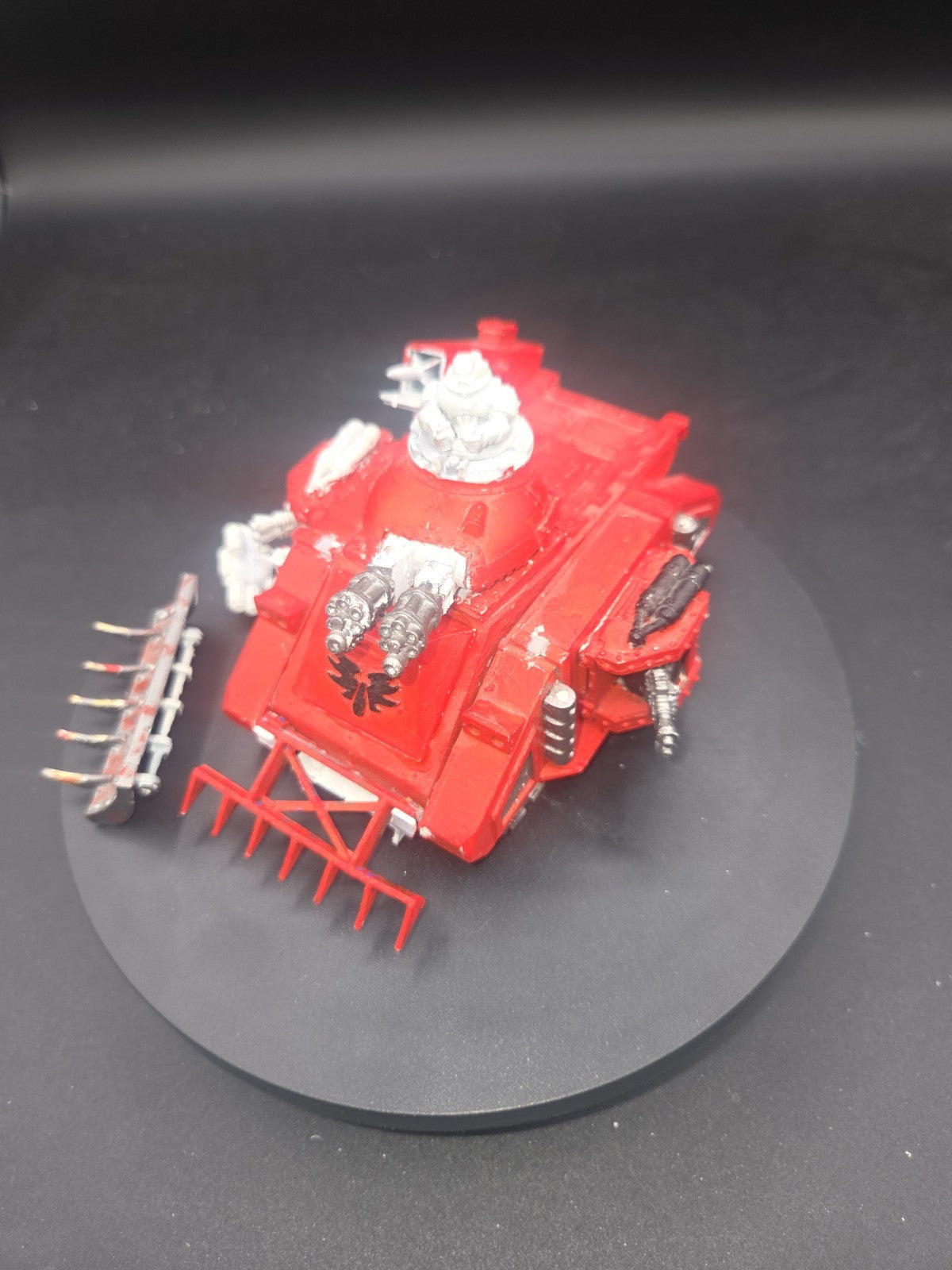 Warhammer 40k Blood Angels Baal Predator Tank 2nd Edition 1998 Metal Some paint1
