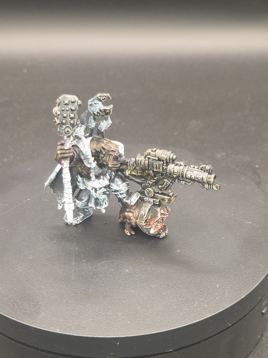 ORKS Warboss Ufthak Blackhawk Partial paint Warhammer 40K 0