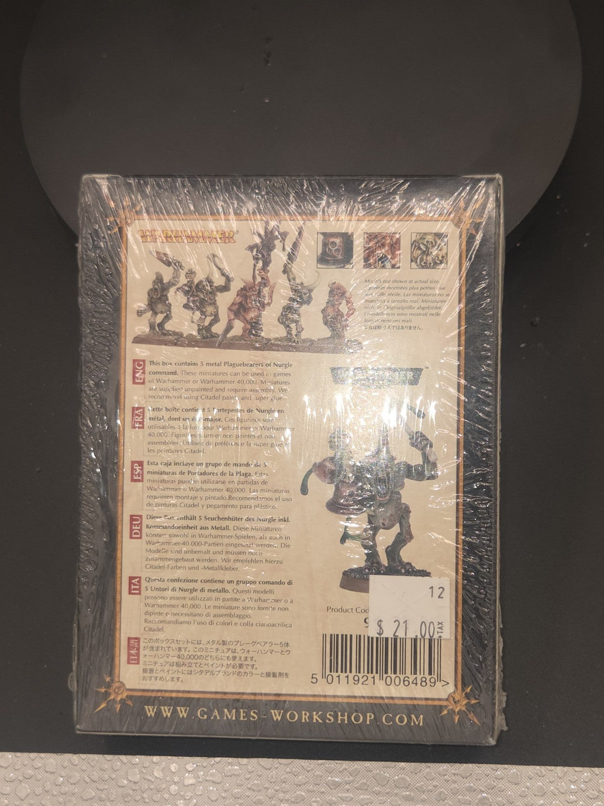 Warhammer Chaos Plaguebearers of Nurgle Metal Games Workshop  NEW SEALED1
