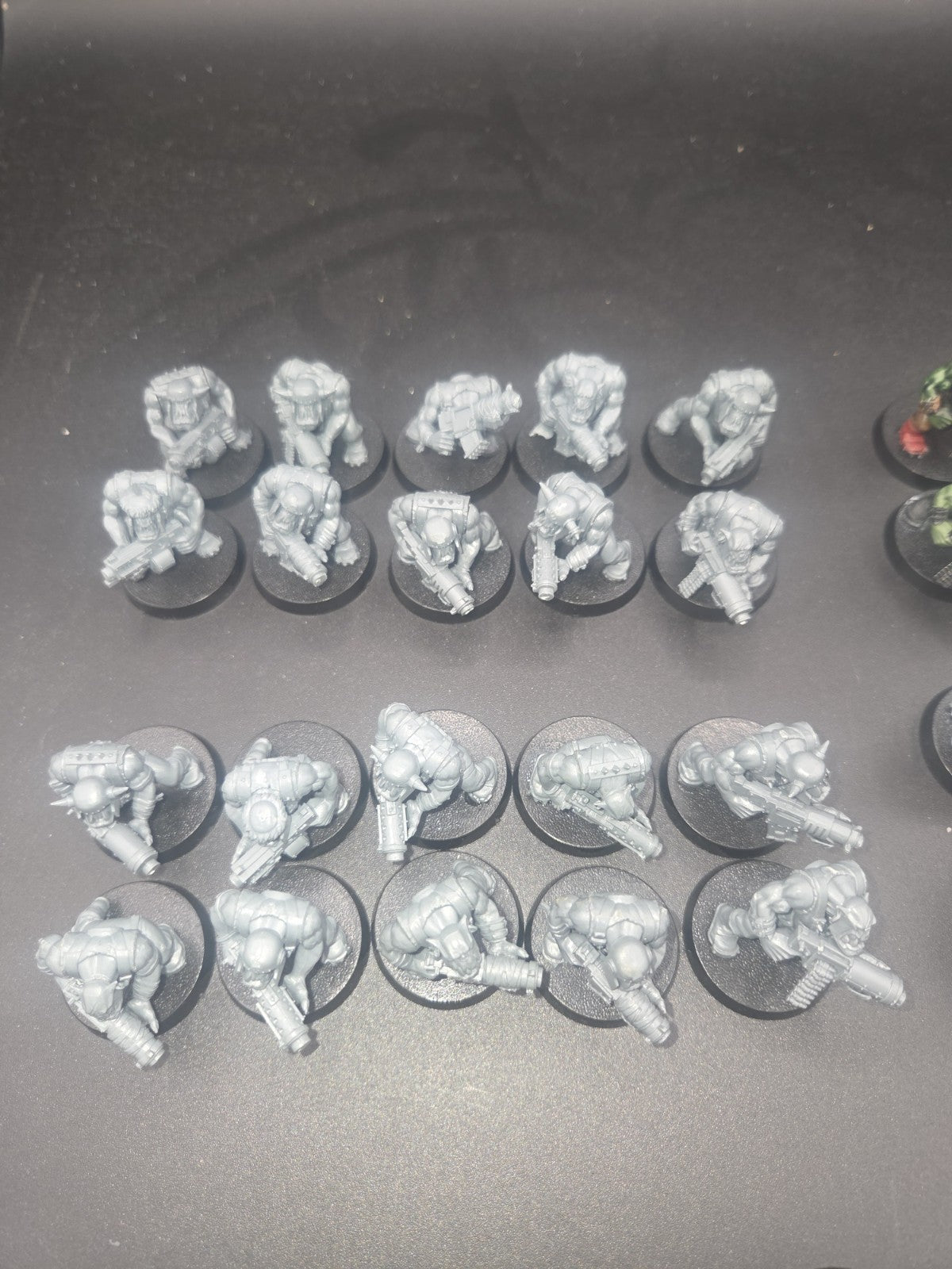 50 Ork Boyz with Shootas  Warhammer 40,000 Orks Boyz OOP All on 32mm bases3