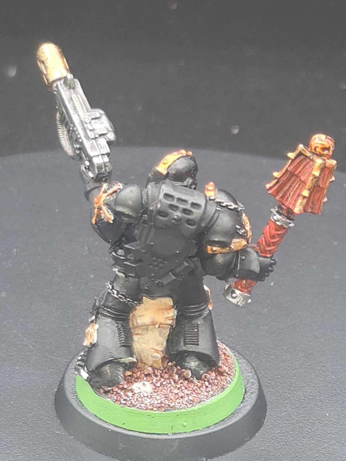 Warhammer 40k Metal Space Marine Chaplain  painted 2