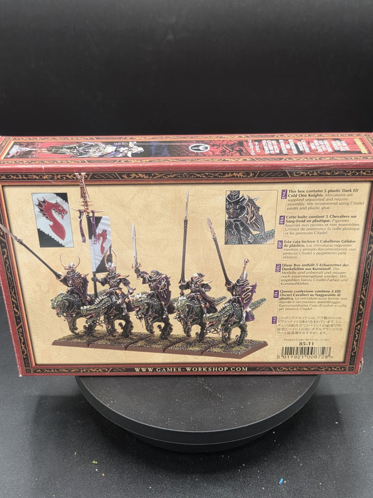 GW WHF Dark Elves Cold One Knights 2009 NiB1