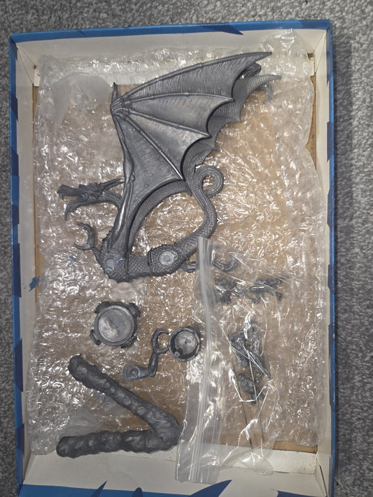 Ral Partha 25mm Riding the Cold Wind of Valhalla Dragon Metal Kit 10-462 see des1