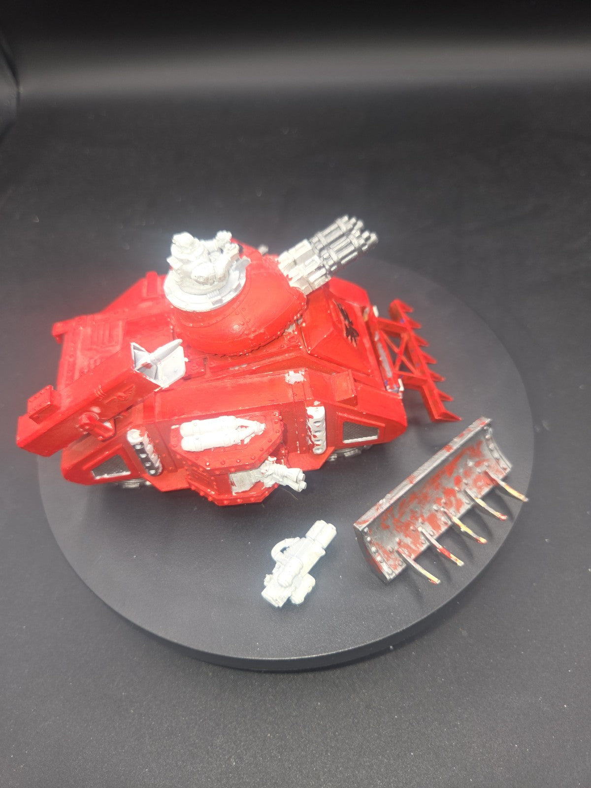 Warhammer 40k Blood Angels Baal Predator Tank 2nd Edition 1998 Metal Some paint4
