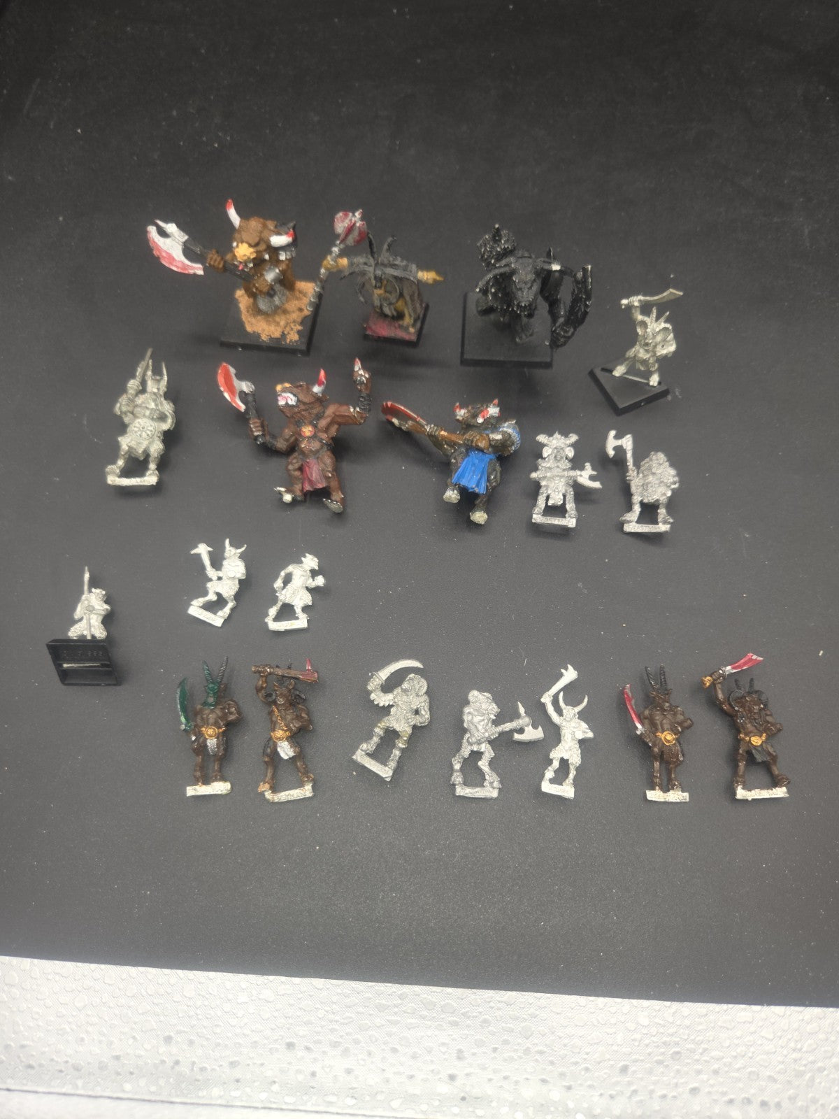 Warhammer Classic Minotaur / Beastman lot w/ Gorthor Chaos Metal OOP Fantasy3